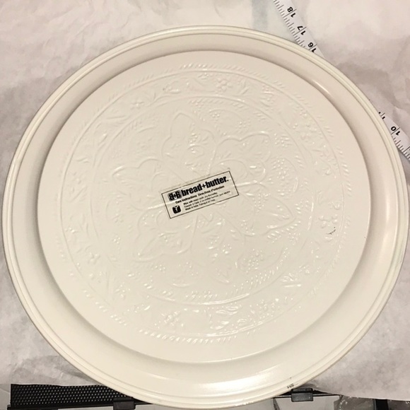 GIANT Holiday Tin Ceiling Metal Coffee Serving Tray  Embossed Round Serving Tray - Picture 9 of 11